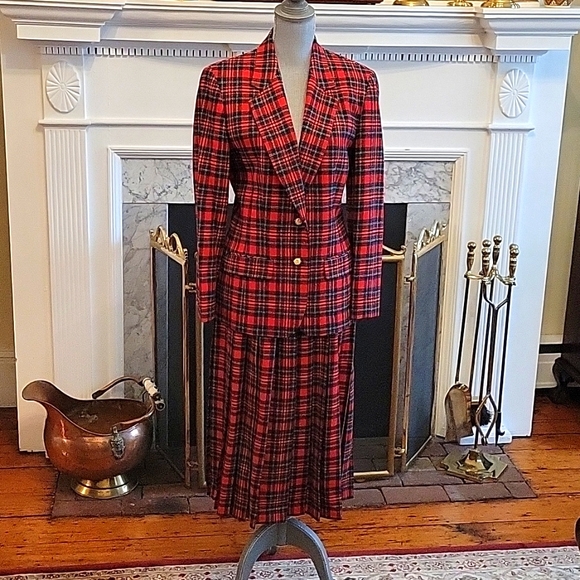 Pendleton Jackets & Blazers - Pendleton 50's Red Wool Tartan Suit